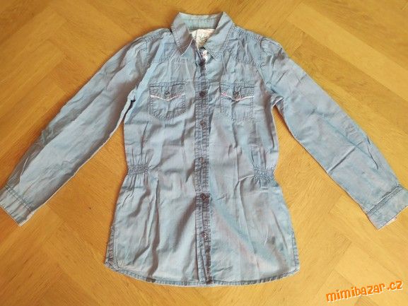 DELŠÍ DŽÍNOVÁ KOŠILE, C&A, 