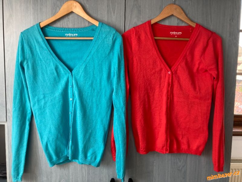 2x lehký svetřík k šatům, tričkům (vel. XS)