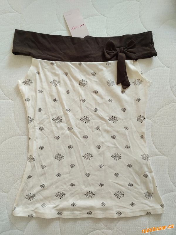 Tričko bez rukávů s mašlí