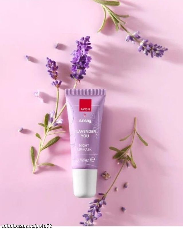 Noční maska na rty s levandulí