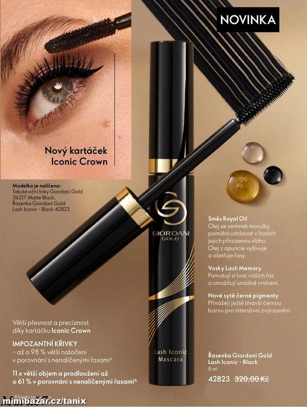 ŘASENKA Giordani Gold Lash Iconic - Black
