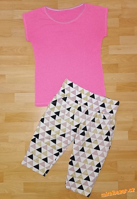 Raglánové tričko + 3/4 šortky