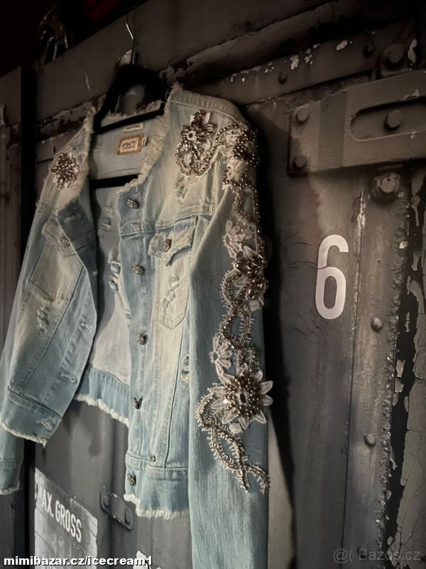 RIFLOVÁ BUNDA MET VEL.XS/S