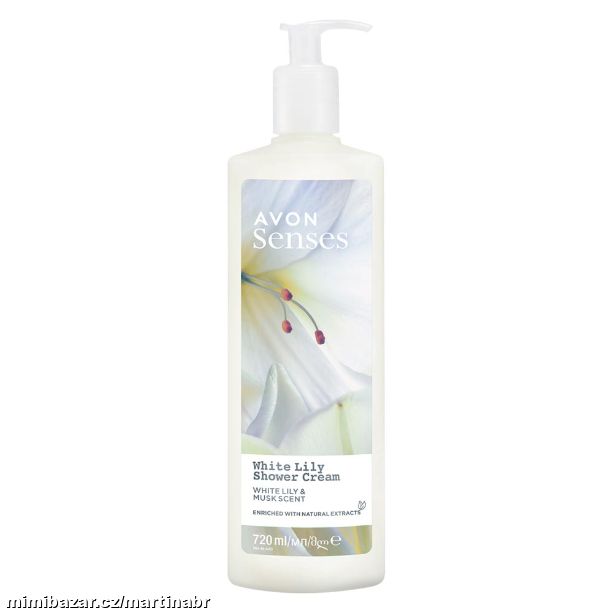 Krémový sprchový gel s vůní bílé lilie a mošusu