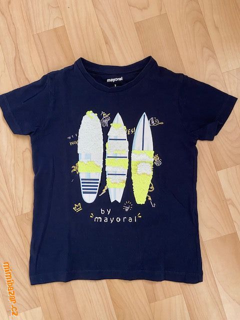 Tríčo s flitrovými obrázkem - TOP STAV