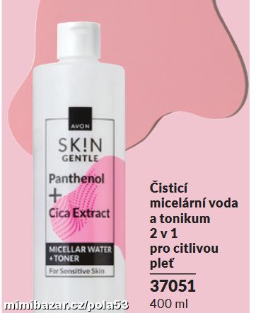 Micelární čistící voda a odličovač 2v1