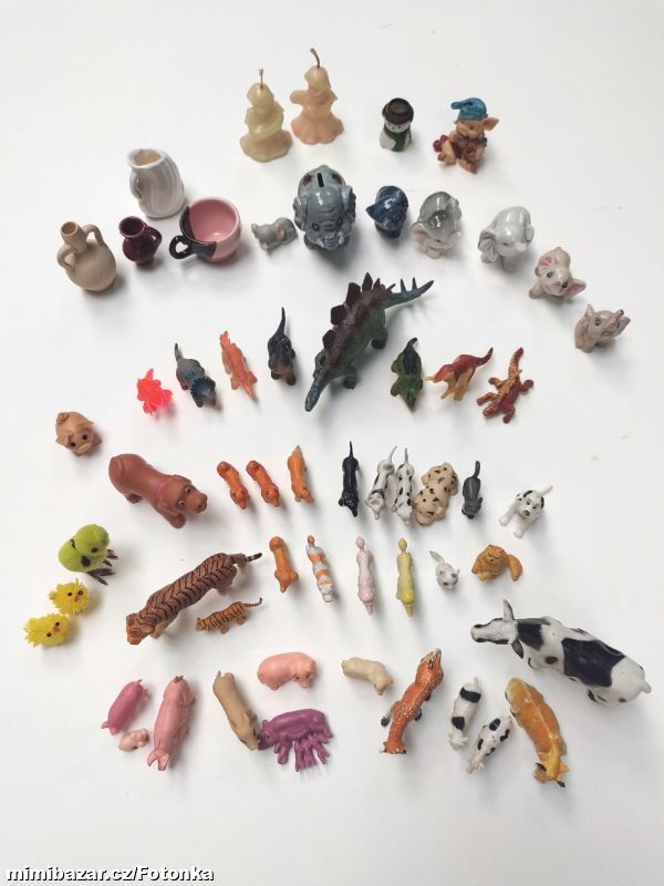 Všechna zvířátka, figurky a miniatury 57 kusů