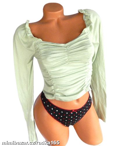 Měkoučký mint top vel.XS