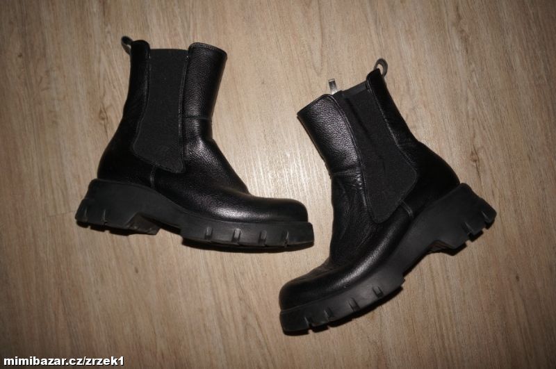 Paul Green Kotníková obuv - major calf black v.38