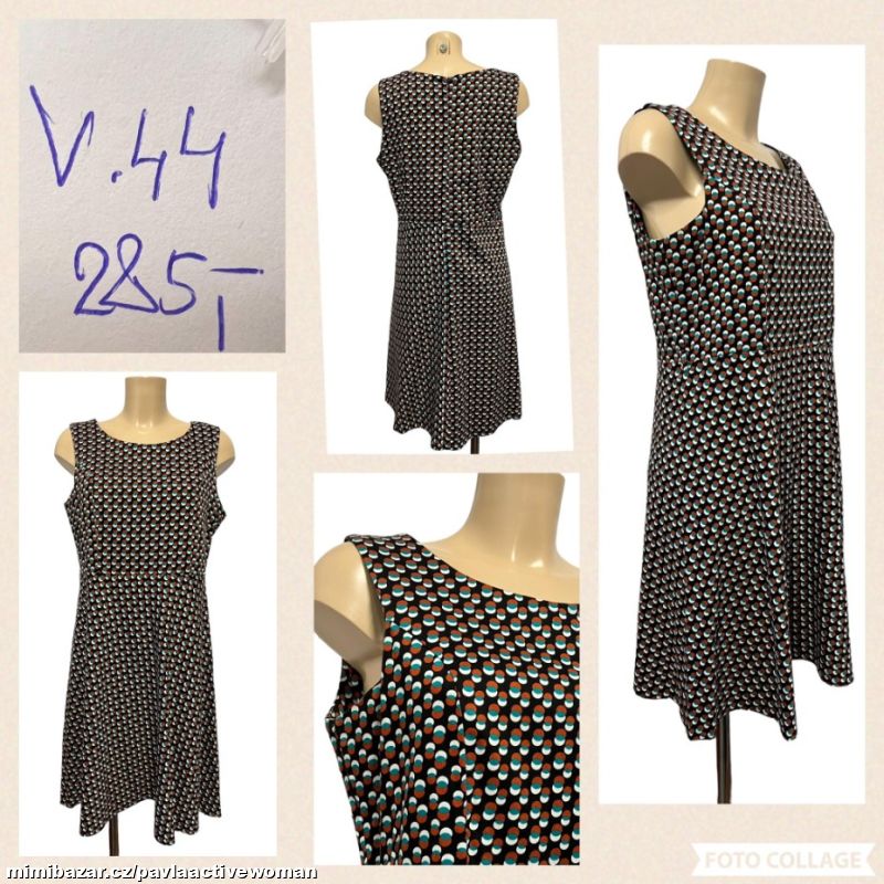 Č.3385 LEHKÉ ZN. ŠATY NOVÉ v.44