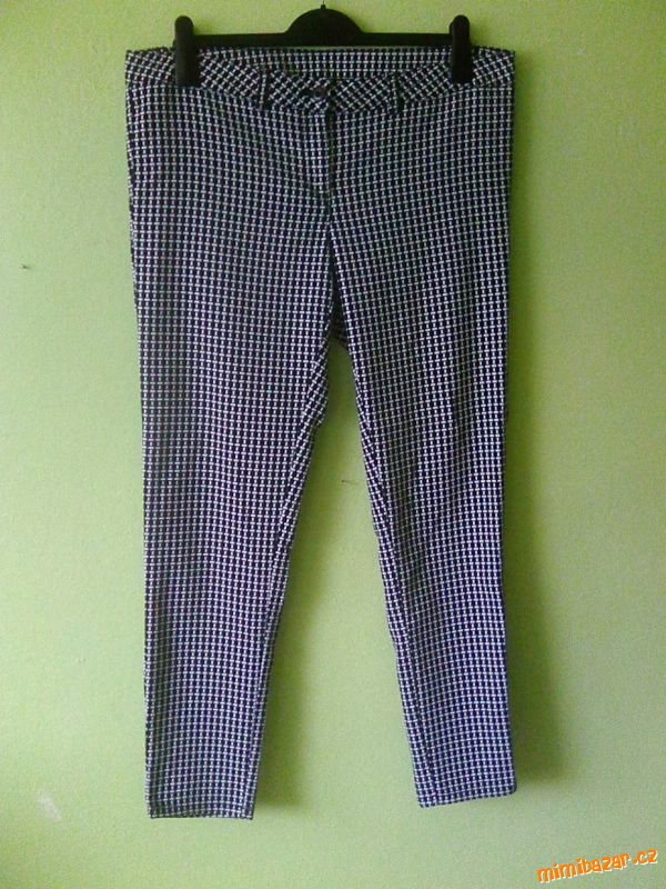 Parádní strečové KÁRO kalhoty, ZÁNOVNÍ, 44