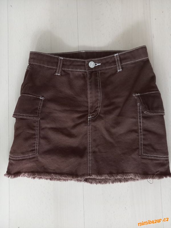 Hnědá dívčí sukně vel. 134 H&M