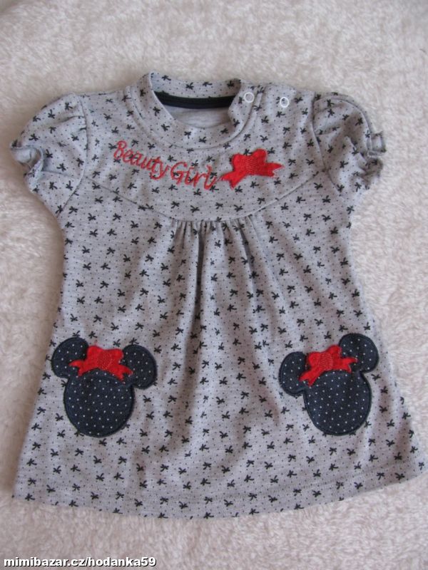 Bavlněné kojenecké šatičky Minnie BEYAZ BEBEK