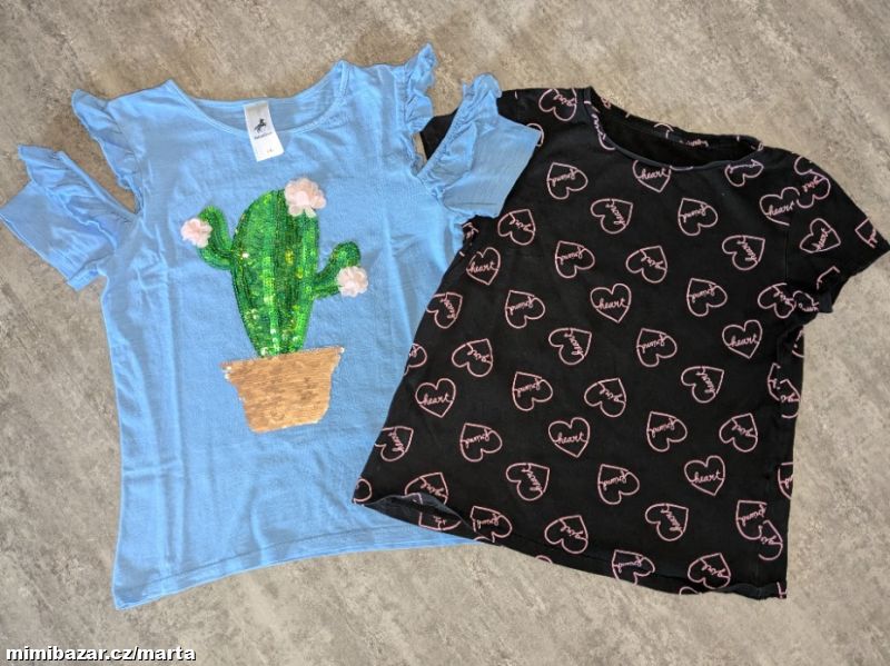 2 x tričko krátký rukáv