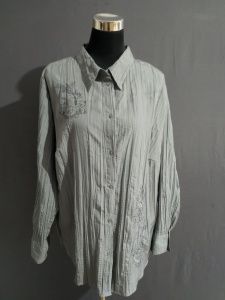 *** MOC KRÁSNÁ DÁMSKÁ KOŠILE S VÝŠIVKOU, 52/54 ***