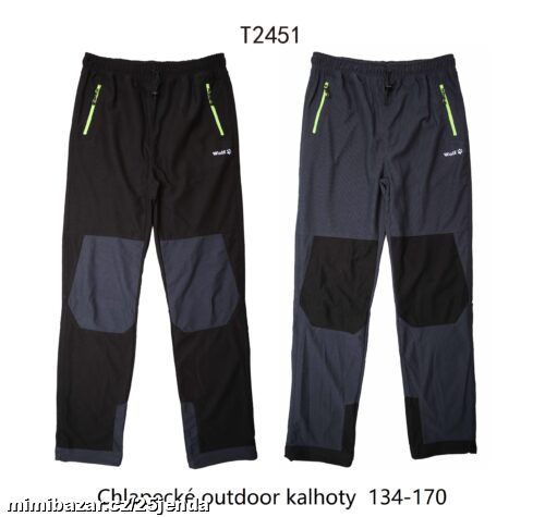 Dětské outdoorové teplejší kalhoty 134-170