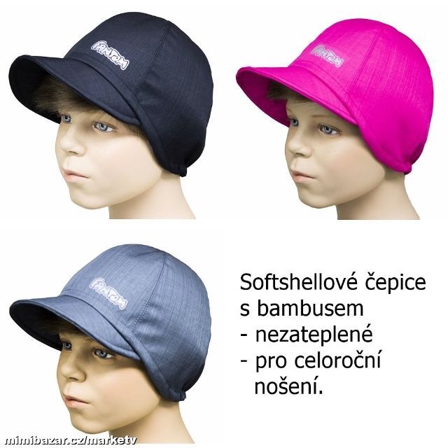 Softshellová čepice Fantom s bambusem