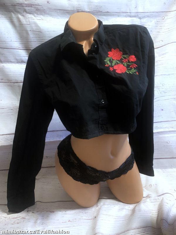 Zkrácená / crop košile vel M/L
