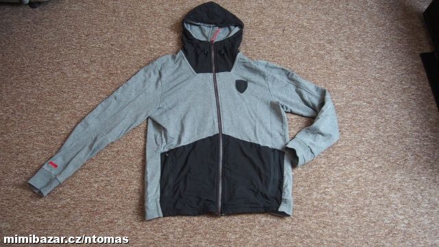 Ferrari šedá propínací tepláková bunda V.L