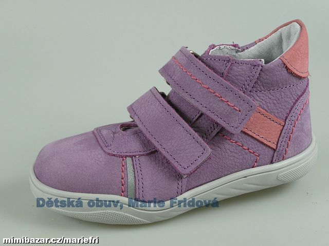 Celoroční kožená kotníková obuv ESSI 2464 lila