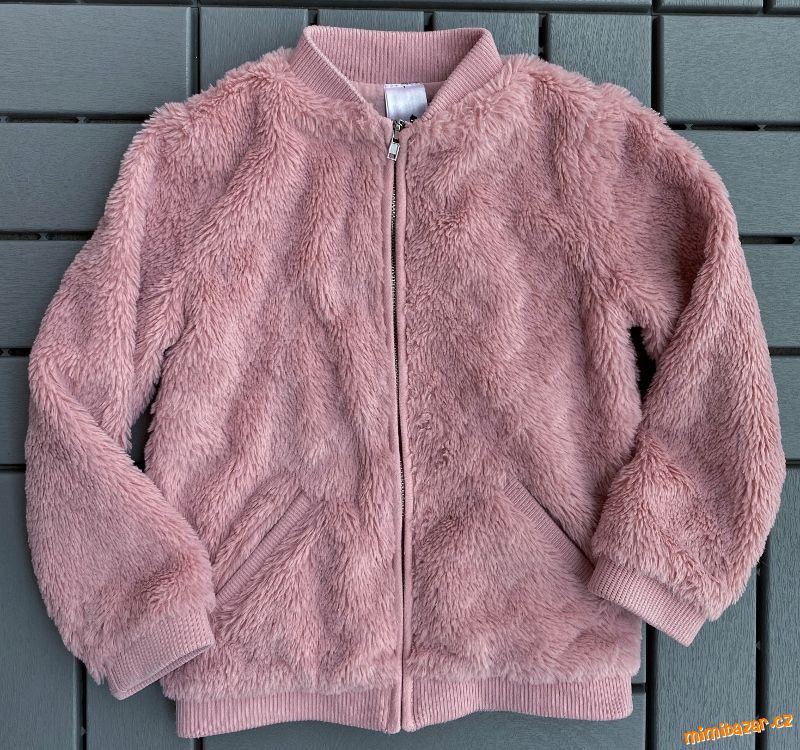 ♥ Růžová mikina chlupatka ♥