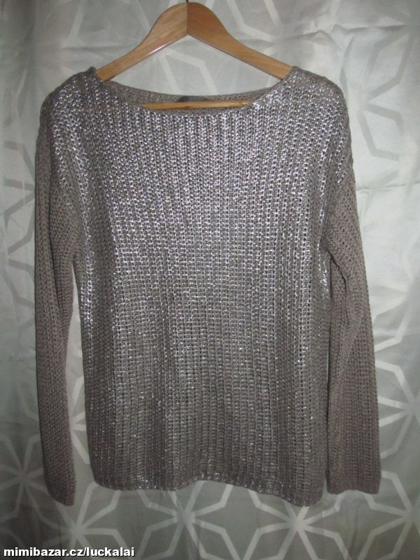 Pletený svetr, stříbrný přední díl, Jake*s