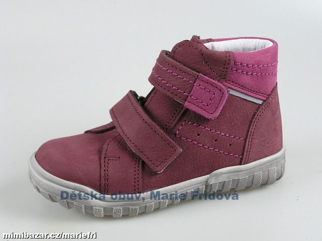 Celoroční kožená kotníková obuv ESSI 2446 vínová