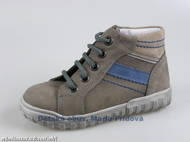 Celoroční kožená kotníková obuv ESSI 2445 olive