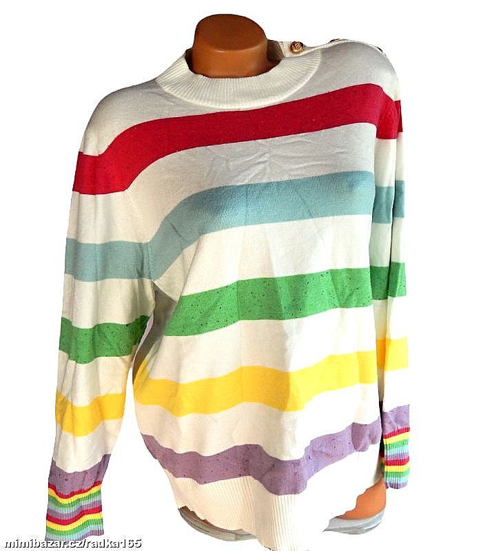 Měkoučký teplý svetr vel.XL/48/50