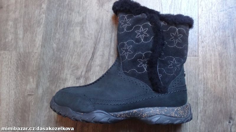 Teplé kožené zimní boty THE NORTH FACE v.38