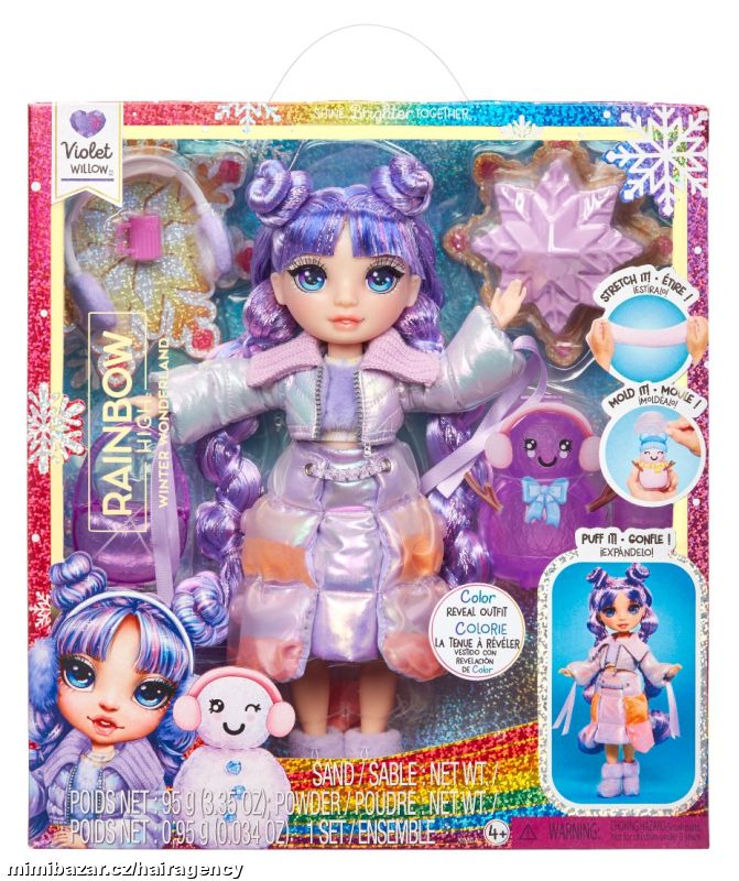 120865 Rainbow High Zimní fashion panenka - Violet