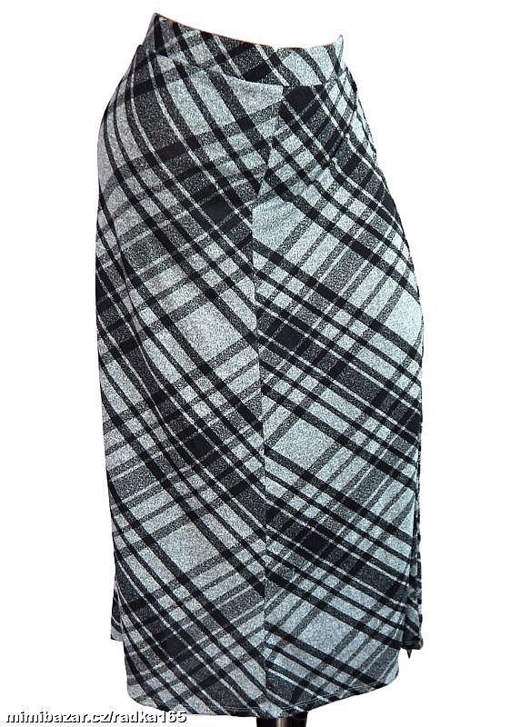 Slabší měkoučká úplet sukně vel.48