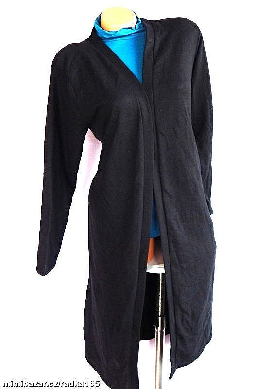 Maxi úplet cardigan s rozparky vel.48
