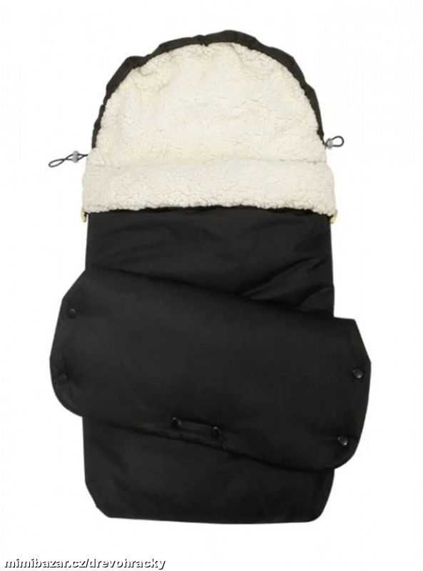 Fusak beránkový mini a rukávník SET Černý