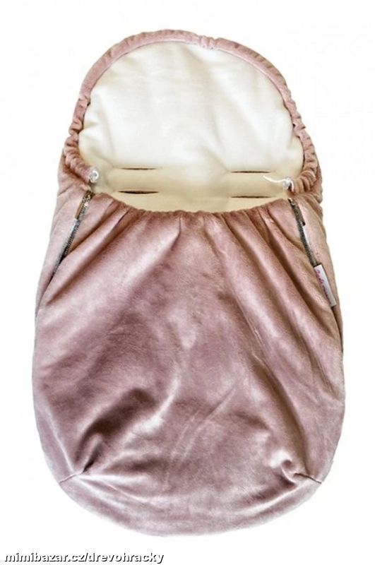 Dětský Fusak do autosedačky - Starorůžová hladké