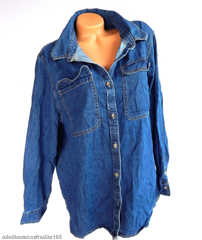 Riflová košile vel.48