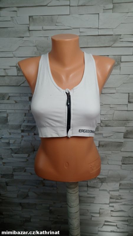 Bílá sportovní podprsenka Ergee, vel. XL