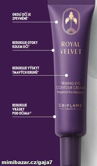 ZPEVŇUJÍCÍ KRÉM NA OČNÍ KONTURY ROYAL VELVET