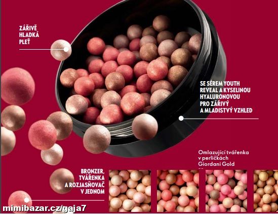 OMLAZUJÍCÍ TVÁŘENKA V PERLIČKÁCH GIORDANI GOLD