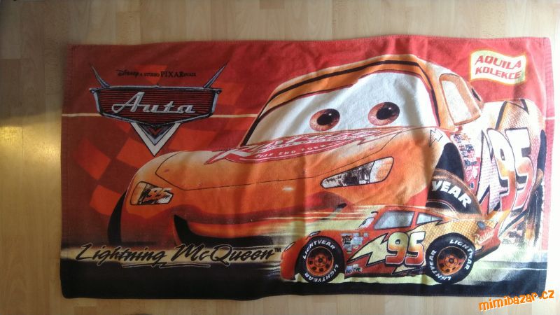 Osuška Cars - Auta Blesk McQueen