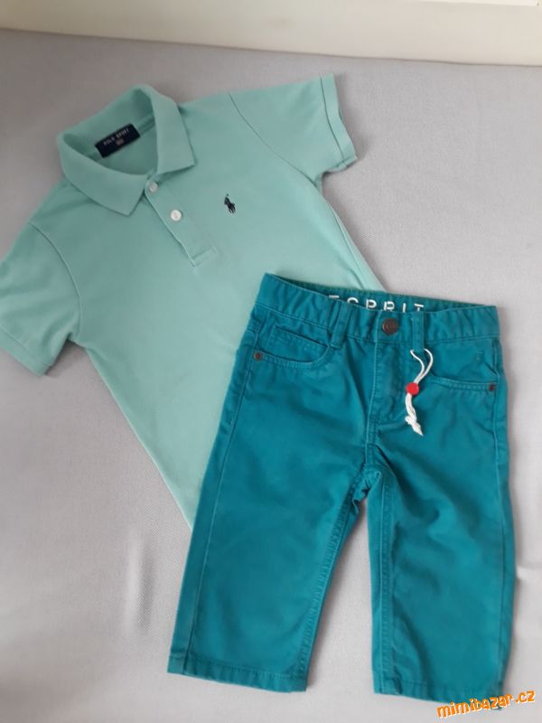 Komplet kraťasy ESPRIT 104 a triko polo na 4 roky