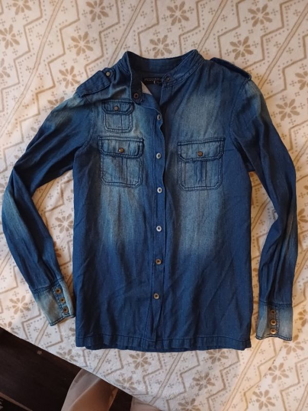 Slabší jeans košile