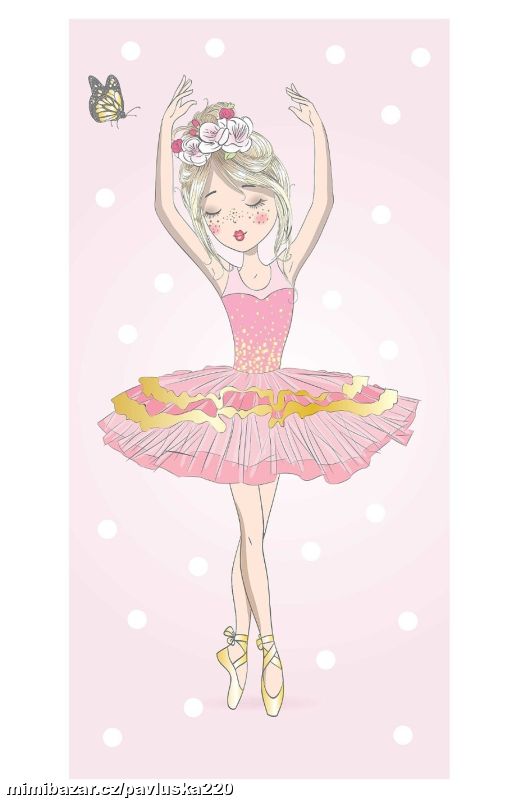 Osuška Balerína 70x140 cm