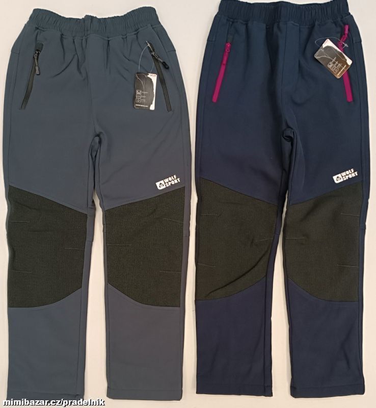 Zateplené softshellové kalhoty Wolf vel.134 - 164