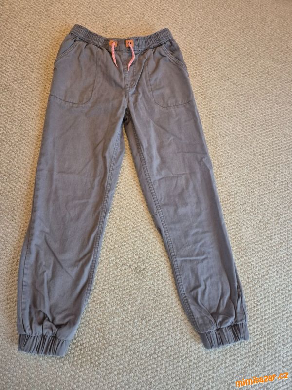 Zateplené kalhoty šedé