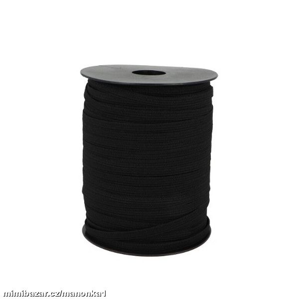 Pruženka šíře 6 mm galonová černá