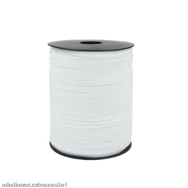 Pruženka šíře 6 mm galonová bílá