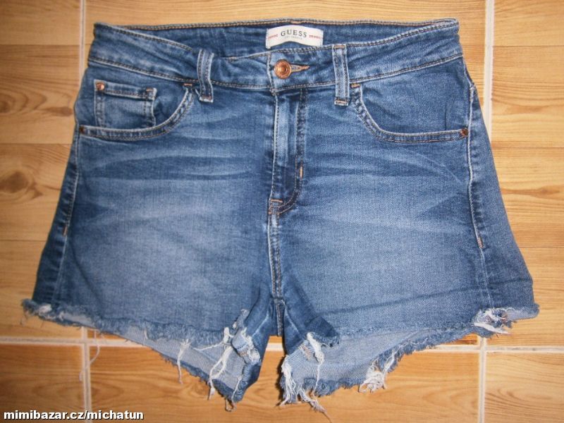 Šmrncovní riflové kraťasy značky GUESS, vel.26