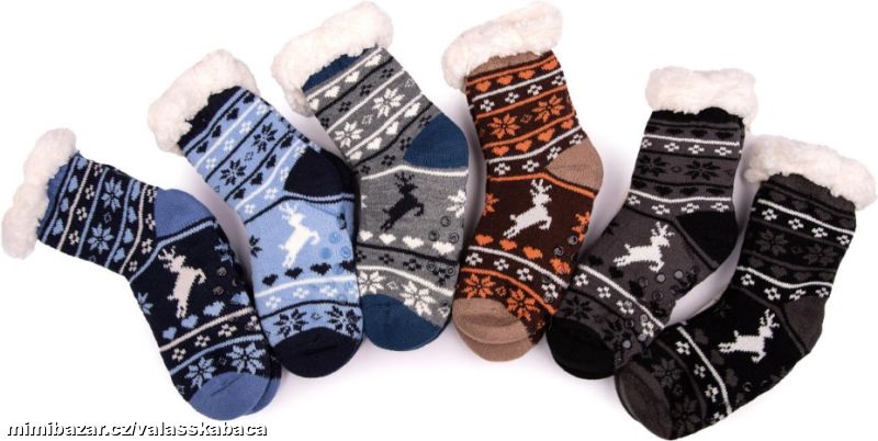 Ponožky dětské spací klučičí se sobem *různé vel*