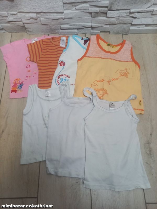 7x dívčí tílko, vel. 110-116